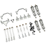 1/16 RC Car Metal Upgrade Kits Front and Rear Shock Brackets for C64 Crawler Silver