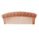 Maxbell Maxbell Wood Fine Tooth Anti-static Mahogany Comb Head Massage Wooden Combs J16a