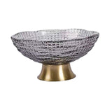 Maxbell 2pcs Glass Fruit Bowl Dish Desserts Snack Candy Bowl Kitchen Serving Trays