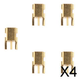 Maxbell 4xShure pure copper gold plated pin * 5 Female