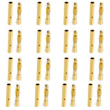 Maxbell 40Pairs 2mm+3.5mm Male Female Bullet Banana Plug Connector for Battery Motor