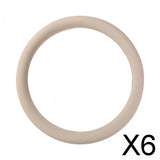 Maxbell 6xCar Steering Wheel Cover Auto Decoration Covers Comfortable Protective Cover Beige