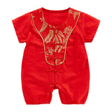 Maxbell New Year Newborn Boy Outfit Party Favor for Chinese New Year Outdoor Summer