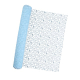 Maxbell Jacquard Net Mesh Flower Wrapping Paper for Valentine's Day Wedding Birthday Light Blue