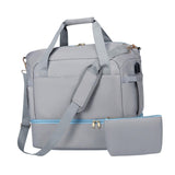 Maxbell Sports Gym Bag Luggage Handbag Travel Duffle Bag for Travel Camping Exercise Gray