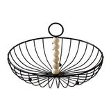 Maxbell Wire Fruit Basket with Handle Server Tabletop Fruit Vegetable Storage Basket G