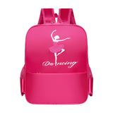 Maxbell Ballet Dance Backpack Casual Cute Dance Shoe Bag for Gymnastics Gift Dancing red dancing