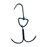 Maxbell Roast Duck Hook Stainless Steel Bacon Hanger Double Hooks for Hams Black