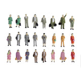 Maxbell 50pcs Painted Seated Passengers+24 Standing People Scenery Layout 1:87 HO Scale