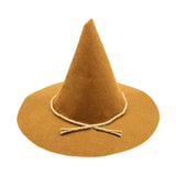 Maxbell Halloween Scarecrow Hat Novelty Scarecrow Witch Hat for Festival Fancy Dress Brwon