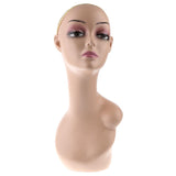 Maxbell ABS Female Wig Mannequin Head Hairpiece Jewelry Hat Display Bust Stand 2pcs