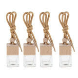 Maxbell Maxbell 4 Pieces 6ML Car Hanging Perfume Bottle Essential Oil Vials Pendant Decor