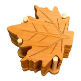 Maxbell 6 Pieces Fall Leaves Coasters Table Coaster for Restaurant Fridge Dinnerware Leaf base L