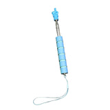 Maxbell Telescopic Teacher Pointer Portable Hand Pointer for Conference Presentation Sponge Cover Blue
