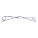 Maxbell Mens Tie Collar Bar Formal Jewelry Accessory Lapel Stick Metal Collar Holder Silver