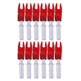 Maxbell 12 Pieces Plastic Archery Precision Nocks for ID 4.2mm Arrow Shaft Universal Red - Aladdin Shoppers