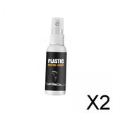 Maxbell 2xCar Plastic Refreshing Agent Car Plastic Restorer for Vinyl Rubber Trim 30ml