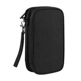 Maxbell Travel Cable Organizer Tech Accessories Pouch for Cord Data Cable Hard Disk Medium Black