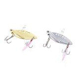 Maxbell 2Pcs Metal Fishing Lure Crankbaits Minnow Baits with Treble Hooks 14g - Aladdin Shoppers