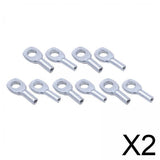 Maxbell 2x10 Pieces Heavy Duty Steel Wire Rope Eyelets for 5mm Fitness Steel Wire Rope