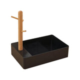 Maxbell Keys Storage Tray Japanese Style with Branch for Cufflinks Sundries Bracelet Black