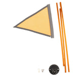 Maxbell Kayak Flag Base Kit Aluminum Alloy with Stable Base for Boats Dinghies Yacht Orange Flag