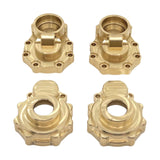 4Pcs 1/10 RC Brass Portal Cover Counter Weight Set for Wltoys 104020 Crawler