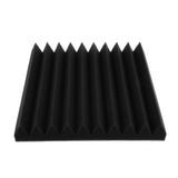 Maxbell 12pcs Studio Acoustic Foam Panels Nosie Dampening Foam Black