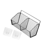 Maxbell Grid Storage Baskets Wall Mount Metal Wire Basket for Kitchen Laundry Pantry 2 Grids