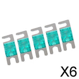 Maxbell 6x5 Pieces Mini ANL Bolt Fork Fuse Kit Car Audio Circuit Breaker 30A