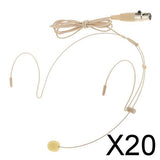 Maxbell 20xProfessional Ear Hook Wired Headset / Headworn Microphone Skin Color 3Pin