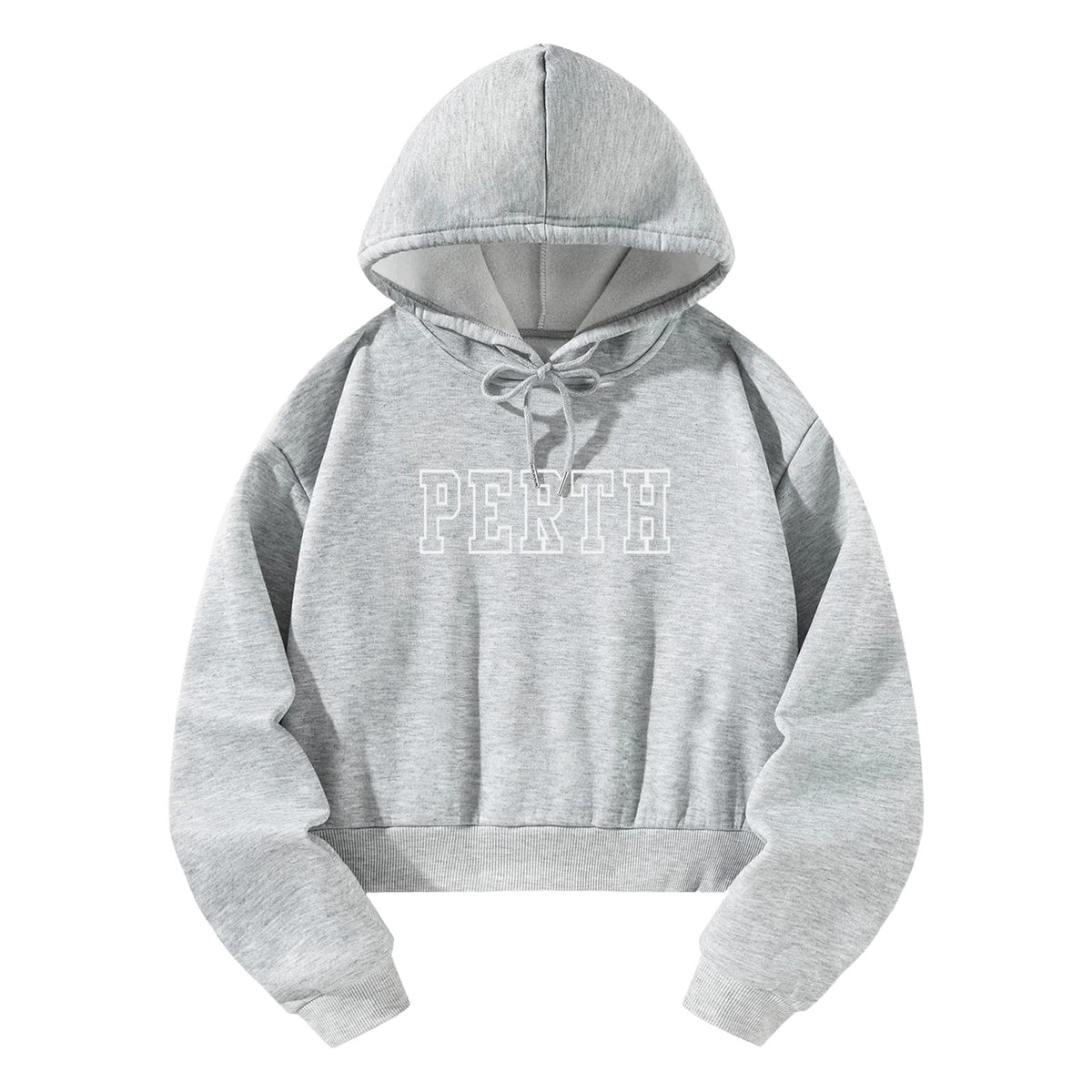 Maxbell Hooded Sweatshirt White Letters Grey Fall Cloth with Drawstring Pullover Top XXL