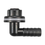 Maxbell Elbow Connector Hose Nozzle Adapter for Fish Tank Irrigation System Aquarium Black
