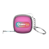 Maxbell Tape Measure Keyring Easy to Use Metric Ruler for Body Fabric Body Measuring Pink