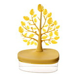 Maxbell Jewelry Storage Tray Pendant Jewelry Display Stand for Bathroom Dresser Desk yellow