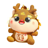 Chinese Dragon Plush Doll Novelty Adorable Dragon Doll for Dorm Party Office