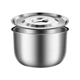 Maxbell Stainless Steel Basin Space Saving Cooking Bowl for Dessert Prepping Kitchen 19.5cm