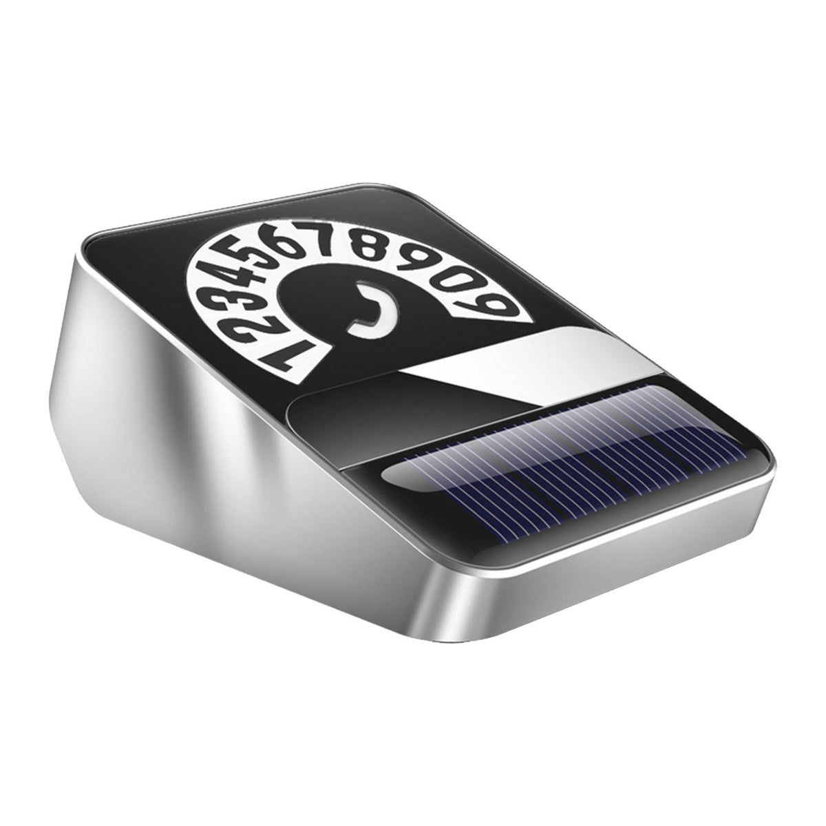 Maxbell Car Phone Number Card Automobile Interior Aluminum Alloy Parking Number Card Silver