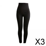 Maxbell 3xWomen Thermo Neoprene Sweat Sauna Shaper Pants Weight Loss Shorts Ankle Pant L