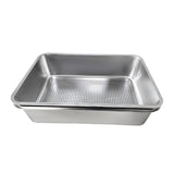 Maxbell Cat Litter Box Stainless Steel Sand Box Detachable Metal Kitten Potty Toilet