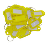 100pcs Removable Waterproof Key Tags ID Name Card Tags Mark Label Yellow