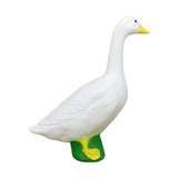 Maxbell White Goose Statue Funny Pond Decoration for Garden Housewarmings TV Cabinet