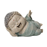 Maxbell Buddha Statue Desktop Collectible Decorative Buddhist Figurine for Bookshelf
