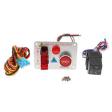 Carbon-look Racing Car 12-24V Ignition Switch Panel Engine Start Push Button - Aladdin Shoppers