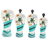Maxbell 4Pcs Golf Club Head Covers Universal Golfer Gift Portable Stylish Protectors