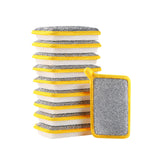 Maxbell Dishwashing Scrub Sponge Absorbent Sponge Dishwashing Rags for Plate 10Pcs 15x10cm