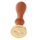 Maxbell Initial Xmas Decorative Seal Wax Sealing Stamp Wooden Handle Stick DIY Cards