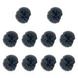 Maxbell 10 Pieces Furry Microphone Wind Muff Furry Wind Covers for Recording Outdoor Dark Gray