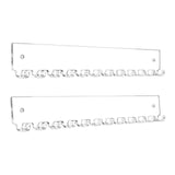 Maxbell 2x Necklace Holders Acrylic Wall Mount Trendy Storage Racks for Anklets Gift