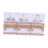 3 Pieces Christmas Tree Hanging Ornaments for Wedding Birthday Window Scenes Hemp Rope